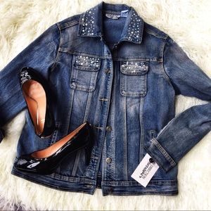 New Direction Sequin Rhinestone Denim Jacket